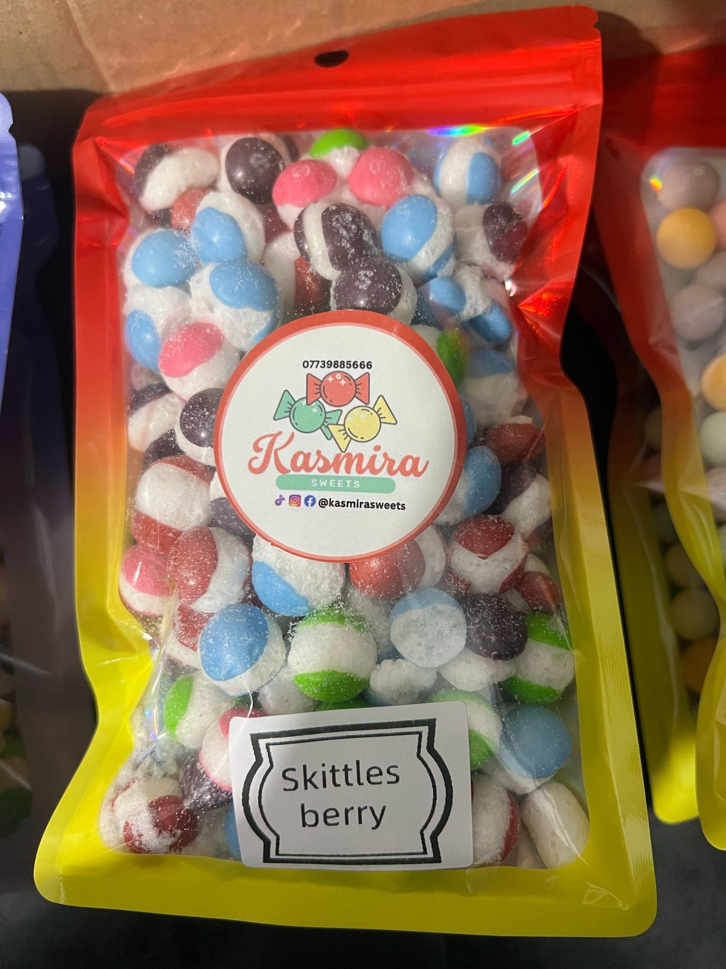 Freeze-Dried Sweets – Halal & Vegan | Skittles Original, Berry, Chewy & Sour (100g Bag)