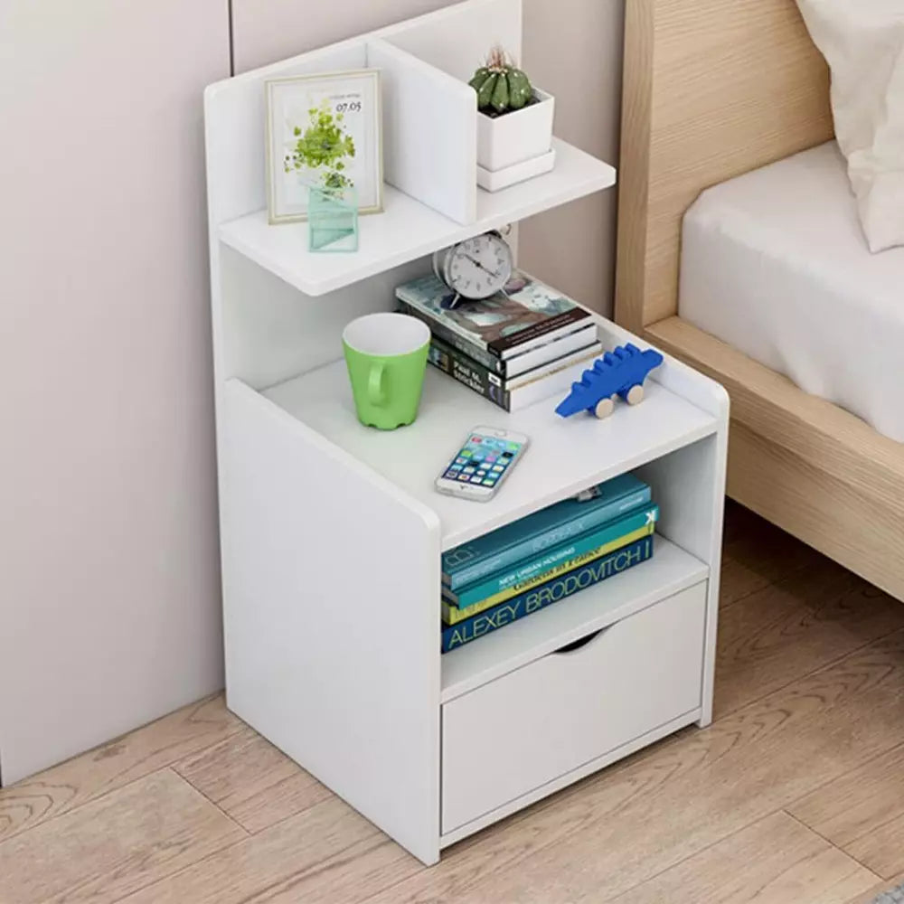 Modern Bedside Table with Drawer – Nightstand Storage Unit | Free UK Delivery