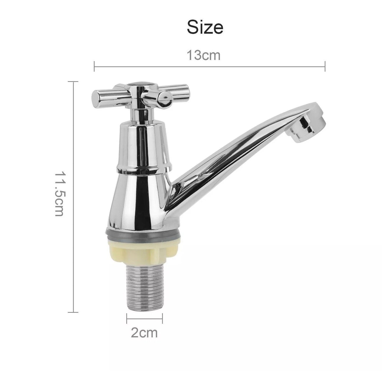 Traditional Hot & Cold Twin Taps Set – Pair for Bath or Basin | Free UK Delivery