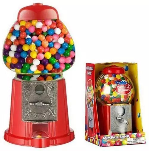 Retro Mini Gumball Machine – Vintage Candy Dispenser with 100g Bubble Gum