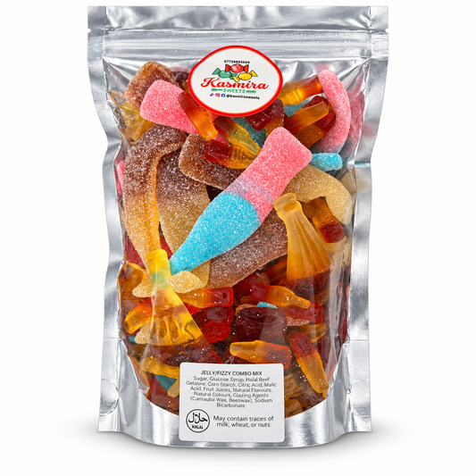 Kasmira Sweets Cola Mix pouch with jelly and fizzy cola-bottle sweets