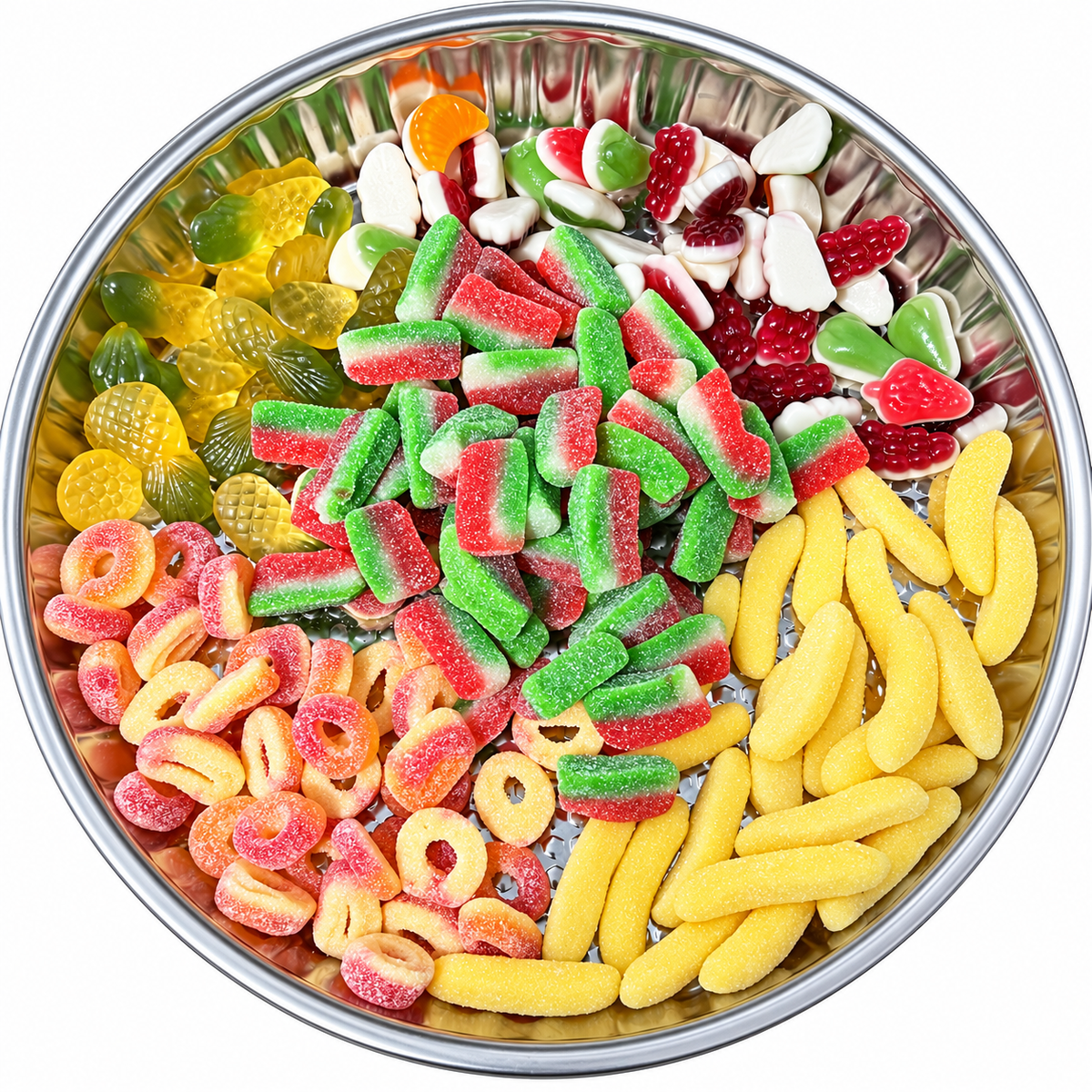 Kasmira Sweets Summer Mix with colourful fruit-shaped and fizzy sweets