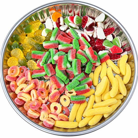 Kasmira Sweets Summer Mix with colourful fruit-shaped and fizzy sweets