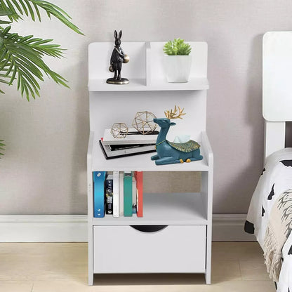 Modern Bedside Table with Drawer – Nightstand Storage Unit | Free UK Delivery