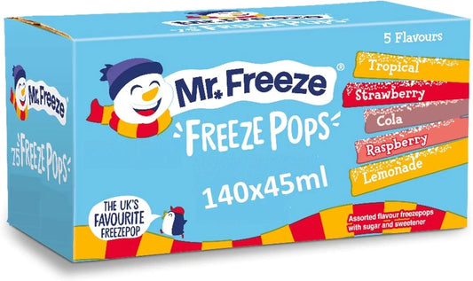 Mr Freeze Ice Pops – Classic Freezer Treats | Mixed Flavours | Halal & Family Favourite